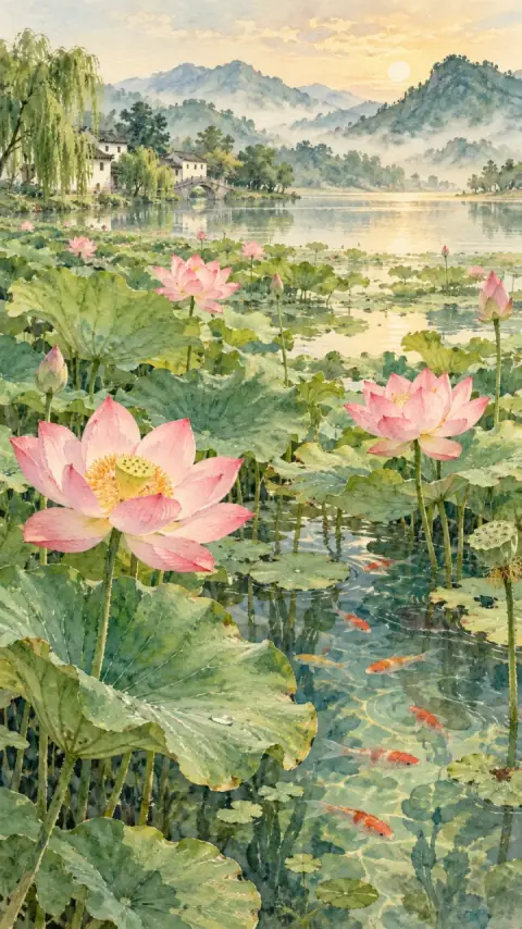 江南诗意插画