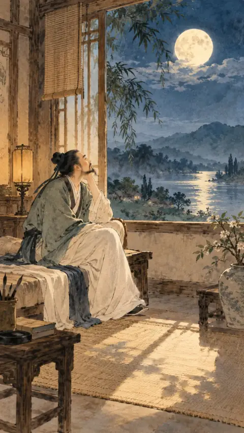 静夜思 · Thoughts on a Quiet Night