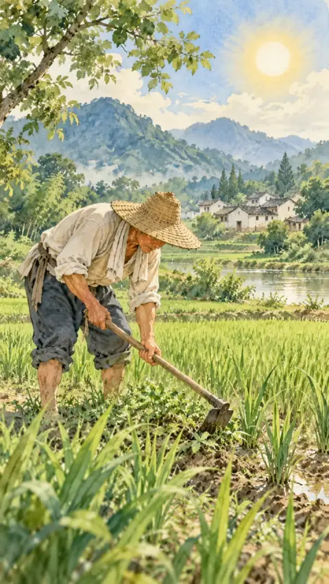 The Farmer’s Toil (II) illustration